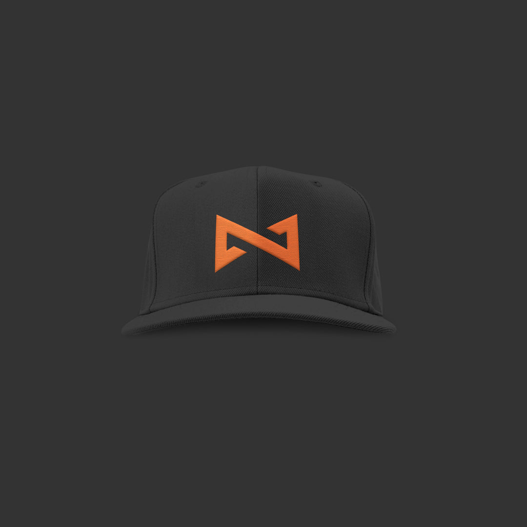 Mintoss Cap Black with Orange